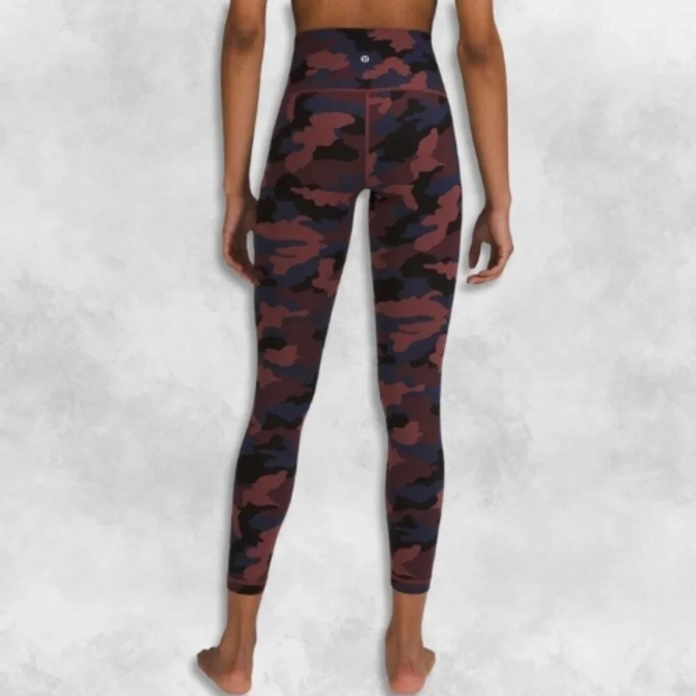 Lululemon Invigorate High-Rise Legging Stretchable Tight Camo Print Women's 2 - Picture 2 of 5